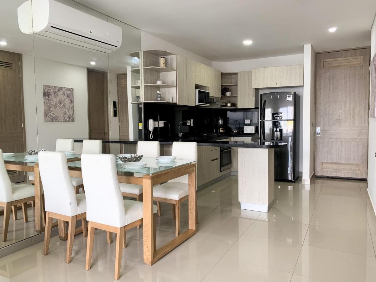 شقة Oceanview Escape Pool, Jacuzzi & Gym In Bocagrande Cartagena المظهر الخارجي الصورة