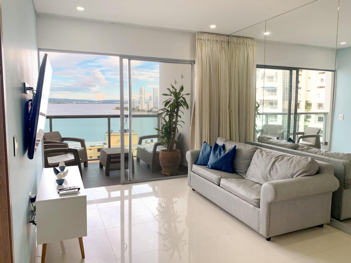 شقة Oceanview Escape Pool, Jacuzzi & Gym In Bocagrande Cartagena المظهر الخارجي الصورة