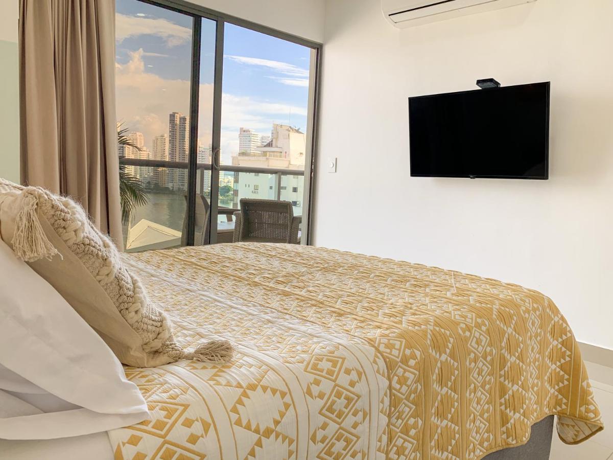 شقة Oceanview Escape Pool, Jacuzzi & Gym In Bocagrande Cartagena المظهر الخارجي الصورة